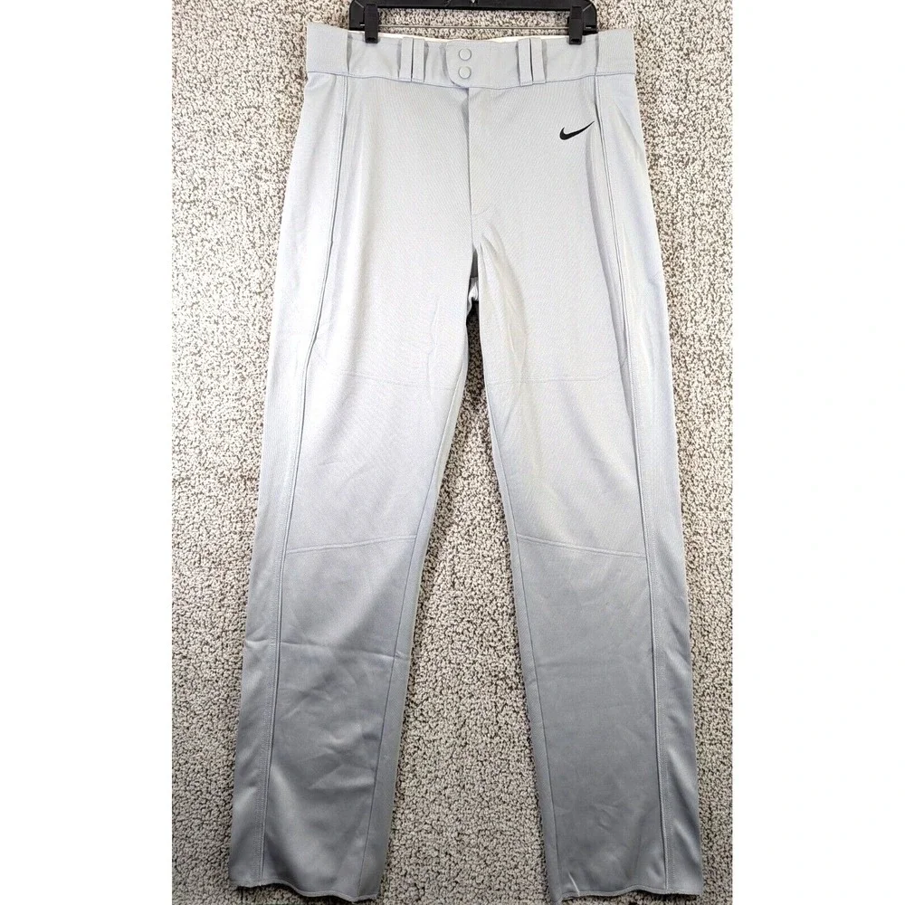 Nike Vapor Pro Baseball Solid Gray Pants Men's‎ Size XL Great Condition